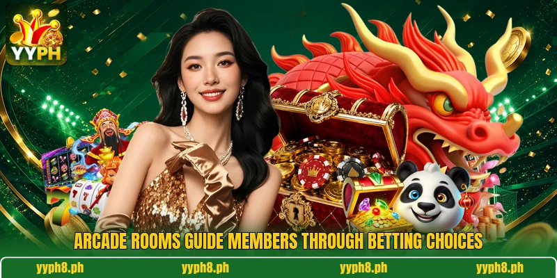 Arcade rooms guide members through betting choices Arcade rooms guide members through betting choices