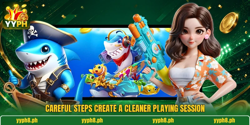 Careful steps create a cleaner playing session