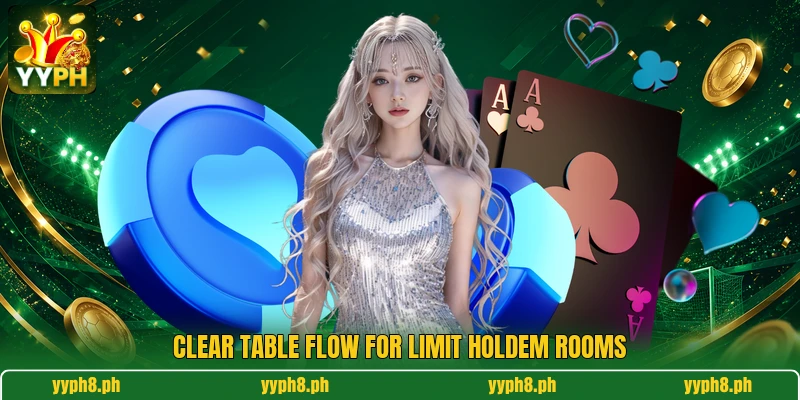 Clear table flow for Limit Holdem rooms Clear table flow for Limit Holdem rooms