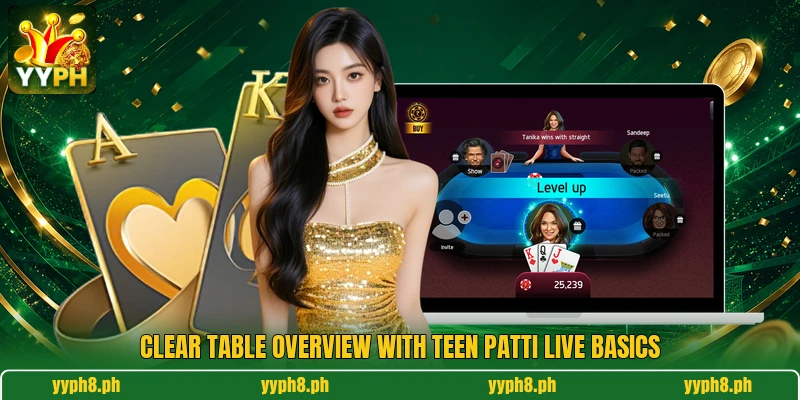 Clear table overview with teen patti live basics Clear table overview with teen patti live basics