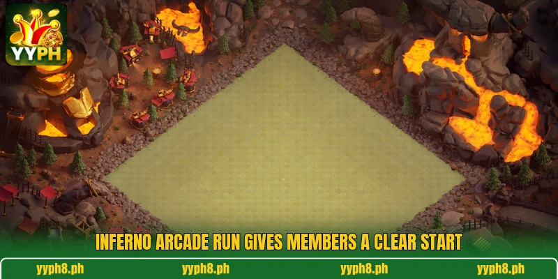 Inferno Arcade Run gives members a clear start Inferno Arcade Run gives members a clear start
