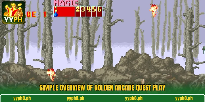 Simple overview of Golden Arcade Quest play Simple overview of Golden Arcade Quest play